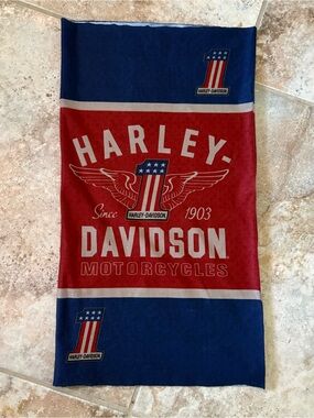Harley Davidson No. 1 Patriotic Neck Gaitor Lightweight Stretch Face Neck Cover